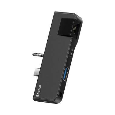 USB HUB Baseus USB3.1 Type-C+3.5mm toHDMI/USB 3.0/Type-C/3.5mm forSurfaceGo (CAHUB-FT01) - цена, характеристики, отзывы, рассрочка, фото 1