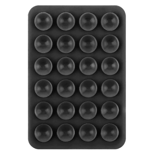 Тримач-присоска для телефона Velcro Black - ціна, характеристики, відгуки, розстрочка, фото 1