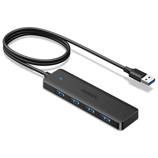 USB HUB Ugreen USB 3.0 to 4хUSB 3.0 1.0m Space Gray CM219 (35574)