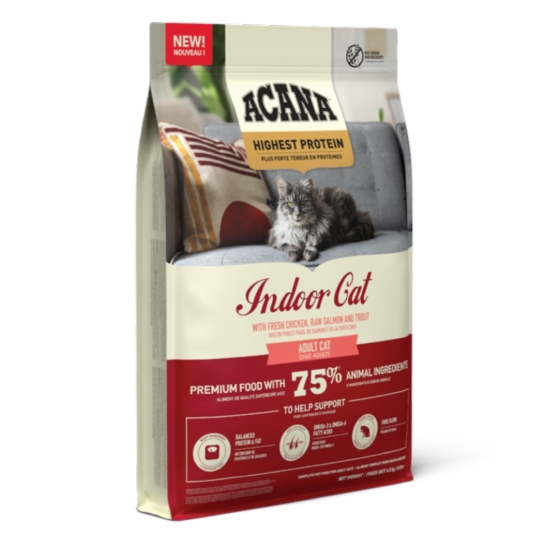 Корм для котов Acana HIGHEST PROTEIN INDOOR CAT 4.5KG - цена, характеристики, отзывы, рассрочка, фото 1