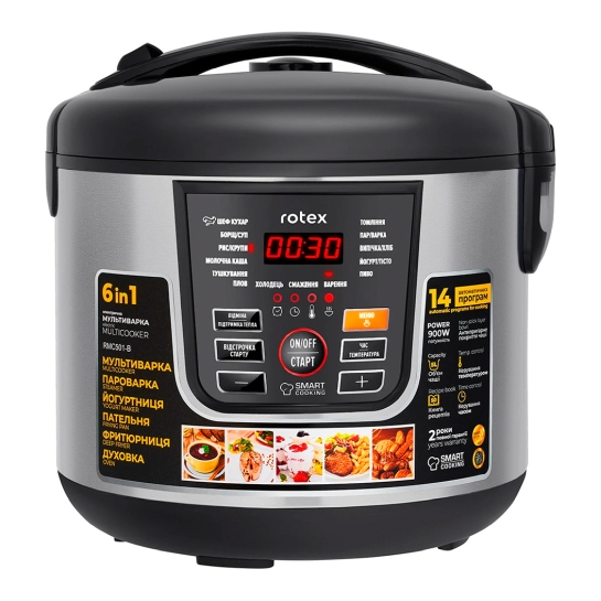 Мультиварка Rotex RMC501-B - ціна, характеристики, відгуки, розстрочка, фото 1