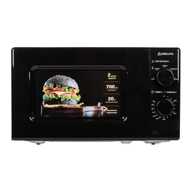 Мікрохвильова піч Delfa MD202MB Black - цена, характеристики, отзывы, рассрочка, фото 1