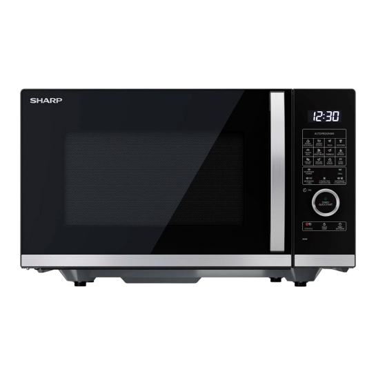 Мікрохвильова піч Sharp YC-QC254AE-B - ціна, характеристики, відгуки, розстрочка, фото 1