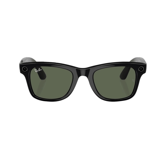Смарт-очки Ray-Ban Meta Wayfarer Shiny Black Frame Green Lenses (RW4006 601/71 50-22)