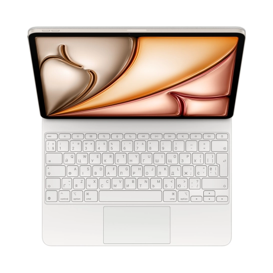 Чохол-клавіатура Apple Magic Keyboard для Apple iPad Air 13" (M3) Ukrainian White (MDFW4UA/A)