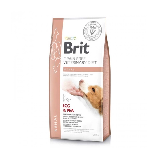 Корм для собак Brit GF VetDiet Dog Hepatic при болезни печени, з яйцом, горохом, бататом и гречкой 12 кг