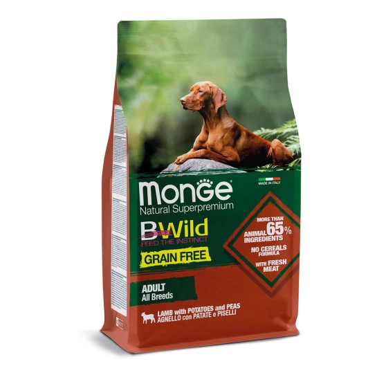 Корм для собак MONGE Dog Bwild Grain Free Ягнёнок 2.5 кг