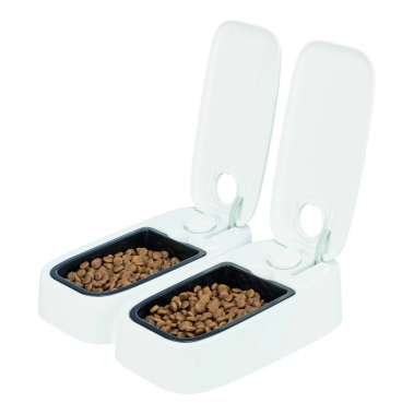 Автоматична годівниця Trixie для корму TX2 пластик 2×300 мл / 27×7×24 см - цена, характеристики, отзывы, рассрочка, фото 1