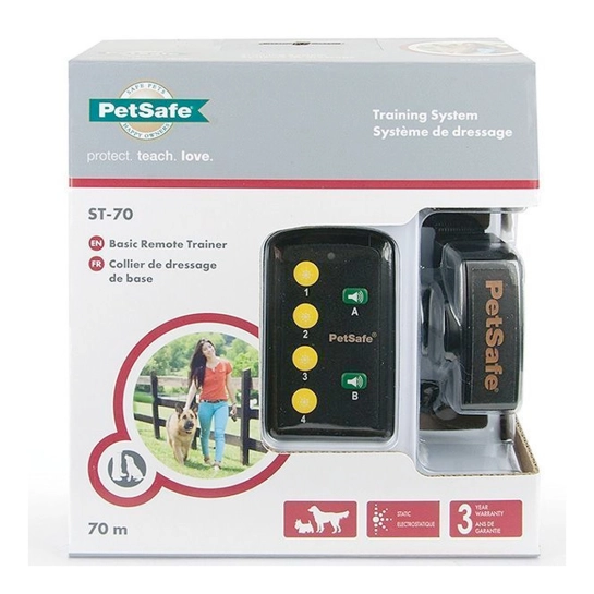 Електронний нашийник PetSafe Basic Remote Trainer, з пультом дистанційного керування, для собак, з радіусом дії до 70 м (PDT17-13480)