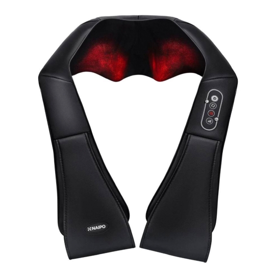 Масажер для шиї Naipo Shoulder & Neck Massager with Shiatsu Kneading Massage and Heat MGS-150DC - ціна, характеристики, відгуки, розстрочка, фото 1
