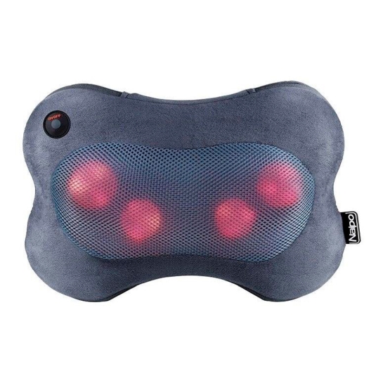 Масажер-подушка Naipo Back and Neck (Ultra-soft Plush Fabric) MGP-129M - цена, характеристики, отзывы, рассрочка, фото 1