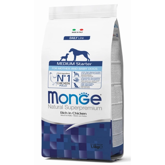 Корм для собак средних и крупных пород Monge Dog Medium Starter 1,5 кг