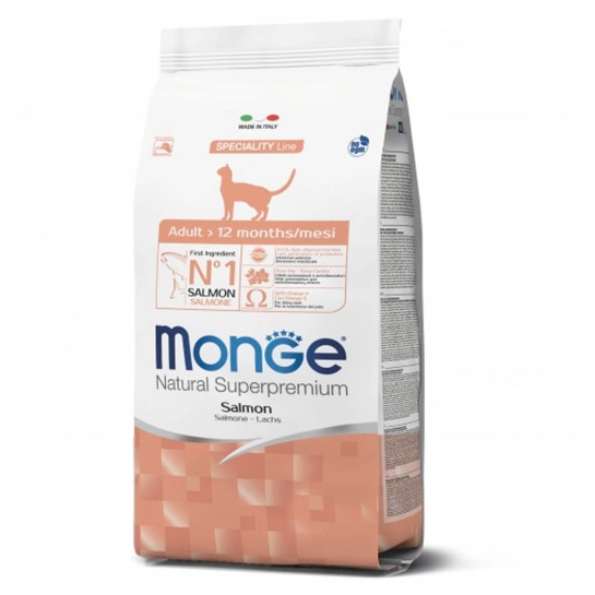 Корм для кошек Monge Cat Adult с лососем 1,5 кг