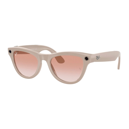 Смарт-очки Ray-Ban Meta Skyler - Chalky Gray Frame with Cinnamon Pink Gradient Lenses (RW4010 670013 52)