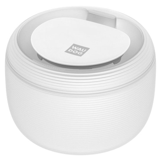 Фонтан-поїлка для собак і кішок автоматичний WAUDOG з підсвічуванням, 2,5 л, Білий