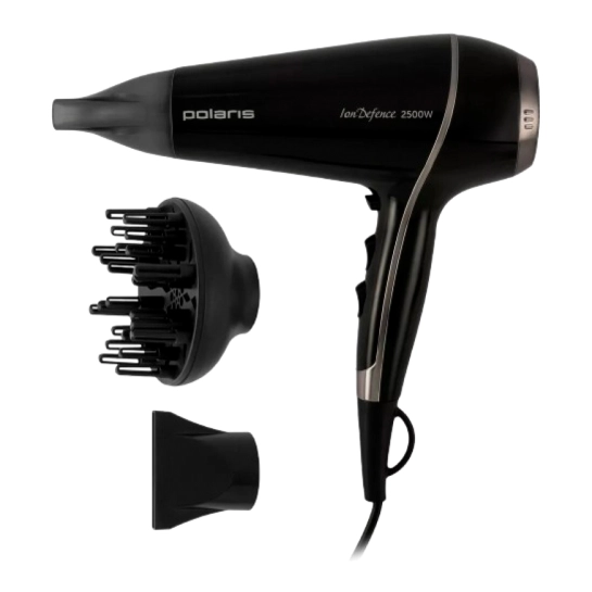 Фен для волос с ионизацией POLARIS PHD 1112 Черный