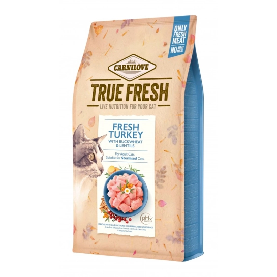 Сухий корм Carnilove True Fresh Cat для дорослих кішок, з індичкою, 1,8 кг (172160)