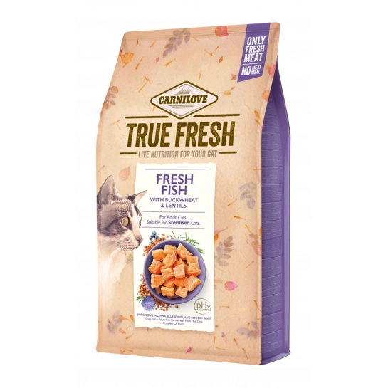 Сухий корм Carnilove True Fresh Cat для дорослих кішок, з рибою, 4,8 кг (172158)