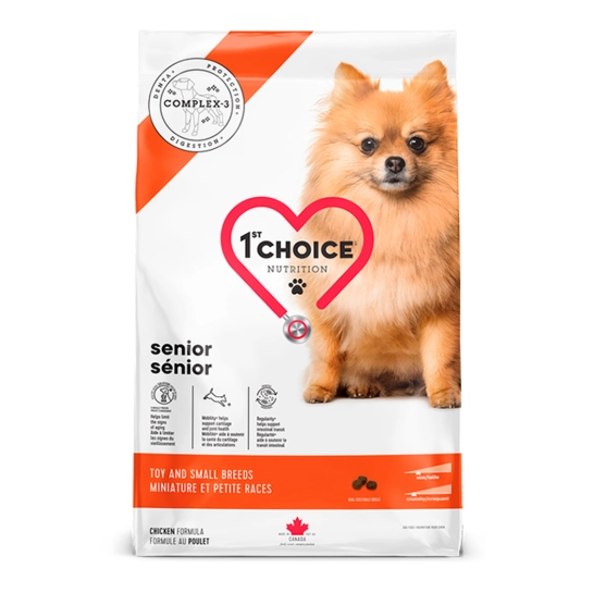1st Choice Senior Toy and Small Chicken КУРИЦЯ сухий суперпреміум корм для літніх або малоактивних собак міні та малих порід, 5 кг (ФЧССММ5)