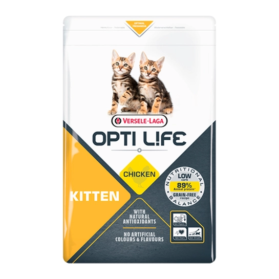 Сухой корм Opti Life Kitten беззерновой сухой суперпремиум корм для котят, 2.5 кг (413098)