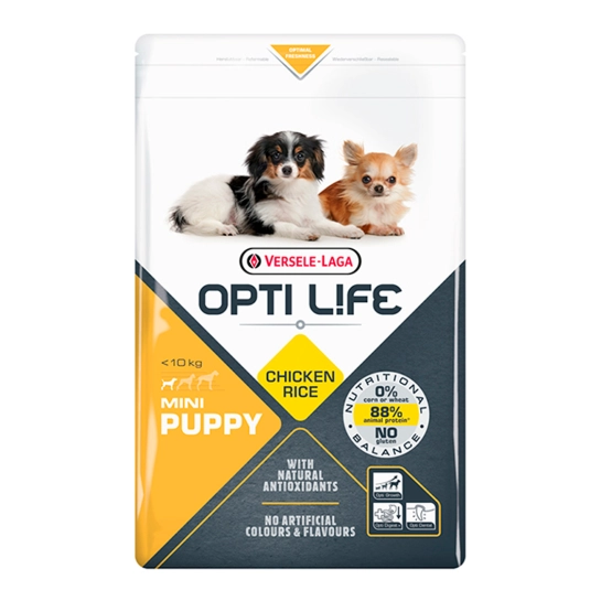 Сухой корм Opti Life Puppy Mini сухой суперпремиум корм для щенков мини и мелких пород, 2.5 кг (311561)