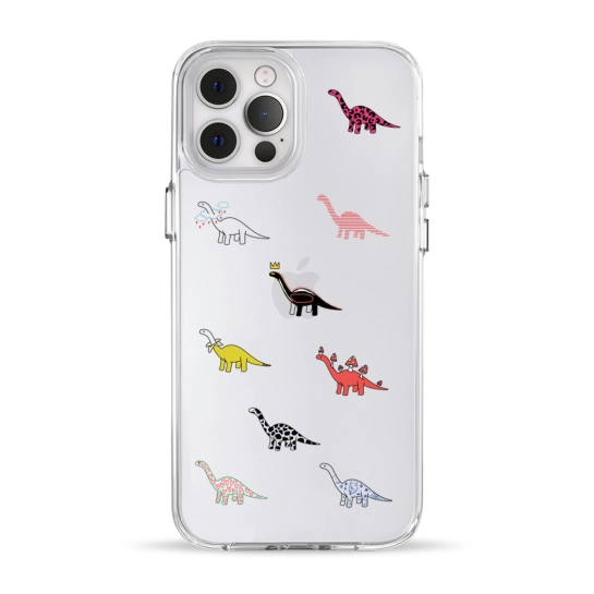 Чехол Pump Clear Case for iPhone 12 Pro Max Dino Parade