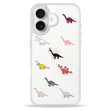 Чехол Pump Clear Case for iPhone 16 Dino Parade - цена, характеристики, отзывы, рассрочка, фото 1
