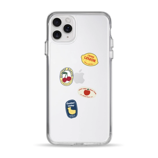 Чохол Pump Clear Case for iPhone 11 Pro Max Fruit Label