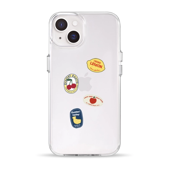 Чохол Pump Clear Case for iPhone 14 Fruit Label