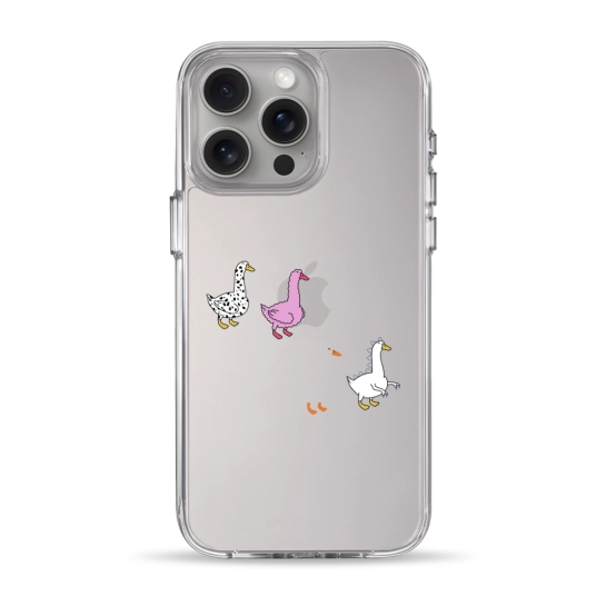 Чехол Pump Clear Case for iPhone 15 Pro Max Duck Gang