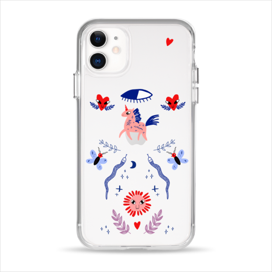 Чехол Pump Clear Case for iPhone 11 Unicorn Garden - цена, характеристики, отзывы, рассрочка, фото 1
