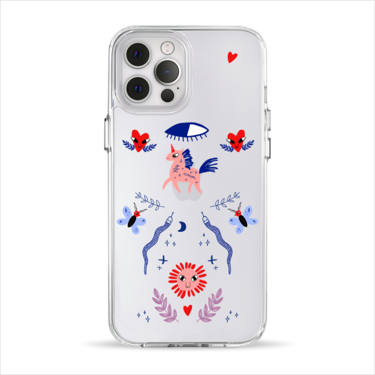 Чехол Pump Clear Case for iPhone 12 Pro Max Unicorn Garden - цена, характеристики, отзывы, рассрочка, фото 1