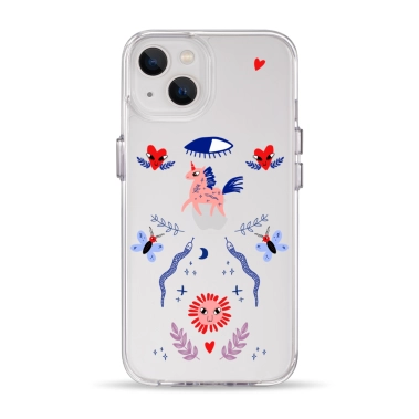 Чехол Pump Clear Case for iPhone 13 Unicorn Garden - цена, характеристики, отзывы, рассрочка, фото 1