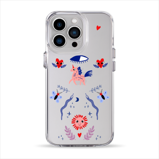 Чохол Pump Clear Case for iPhone 13 Pro Unicorn Garden - ціна, характеристики, відгуки, розстрочка, фото 1