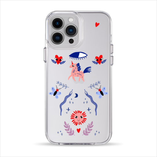 Чехол Pump Clear Case for iPhone 13 Pro Max Unicorn Garden - цена, характеристики, отзывы, рассрочка, фото 1