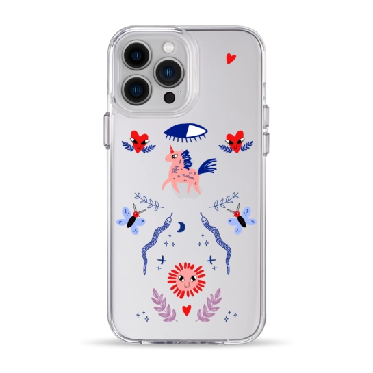 Чохол Pump Clear Case for iPhone 13 Pro Max Unicorn Garden
