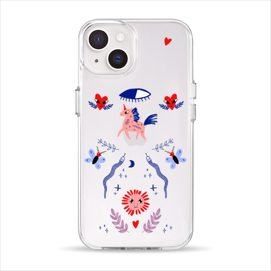 Чехол Pump Clear Case for iPhone 14 Unicorn Garden - цена, характеристики, отзывы, рассрочка, фото 1