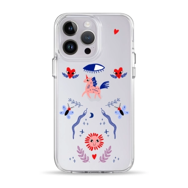 Чехол Pump Clear Case for iPhone 14 Pro Unicorn Garden - цена, характеристики, отзывы, рассрочка, фото 1