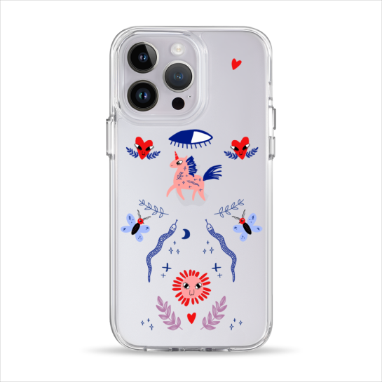 Чохол Pump Clear Case for iPhone 14 Pro Unicorn Garden - ціна, характеристики, відгуки, розстрочка, фото 1
