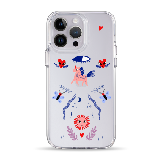 Чехол Pump Clear Case for iPhone 14 Pro Max Unicorn Garden - цена, характеристики, отзывы, рассрочка, фото 1