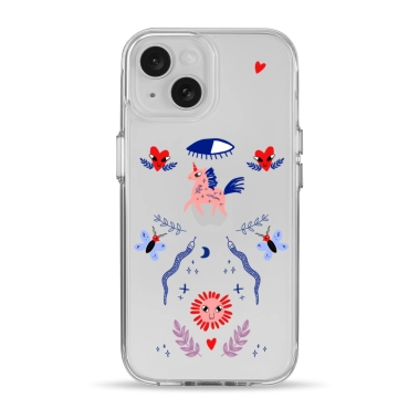 Чехол Pump Clear Case for iPhone 15 Unicorn Garden - цена, характеристики, отзывы, рассрочка, фото 1