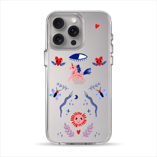 Чехол Pump Clear Case for iPhone 15 Pro Max Unicorn Garden - цена, характеристики, отзывы, рассрочка, фото 1
