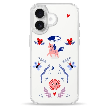 Чехол Pump Clear Case for iPhone 16 Unicorn Garden - цена, характеристики, отзывы, рассрочка, фото 1