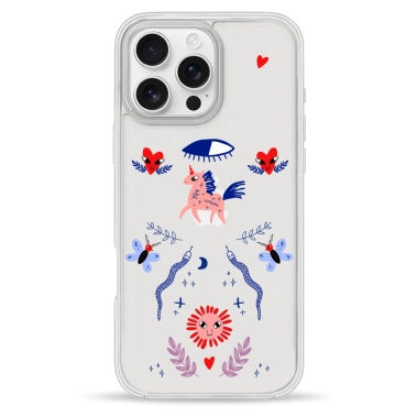 Чехол Pump Clear Case for iPhone 16 Pro Unicorn Garden - цена, характеристики, отзывы, рассрочка, фото 1
