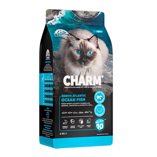 Сухой корм Charm North Atlantic Ocean Fish беззерновой для котов с рыбой, 2 кг (1001522)