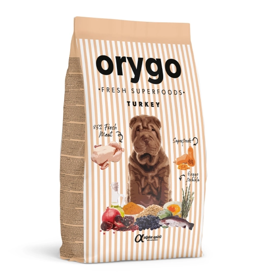 Полувлажный корм Orygo Turkey для взрослых собак с индейкой, 8 кг (ORYGD030000747)