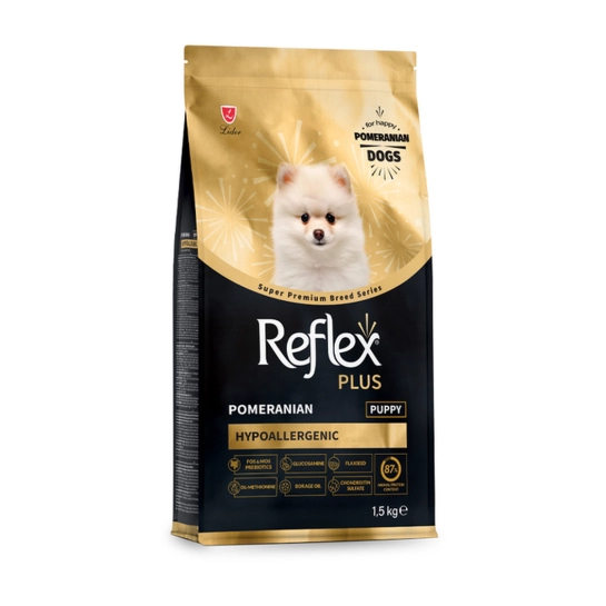 Сухой корм Reflex Plus для щенков породы померанский шпиц, 1,5 кг (RFX-601)