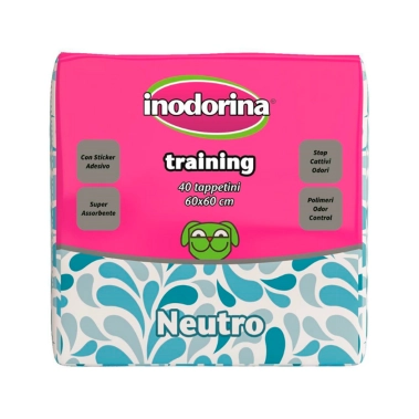 Пелюшки для тварин Inodorina Training Neutro з нейтральним запахом, 40 шт, 60 х 60 см (250.0060.001) - цена, характеристики, отзывы, рассрочка, фото 1