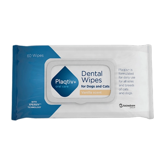 Салфетки для ухода за зубами кошек и собак Plaqtiv+ Wipes (8885)