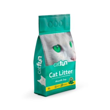 Наповнювач Catfun бентонітовий для котячих туалетів, з ароматом марсельського мила, 5 л (23.5KDK.00140) - цена, характеристики, отзывы, рассрочка, фото 1